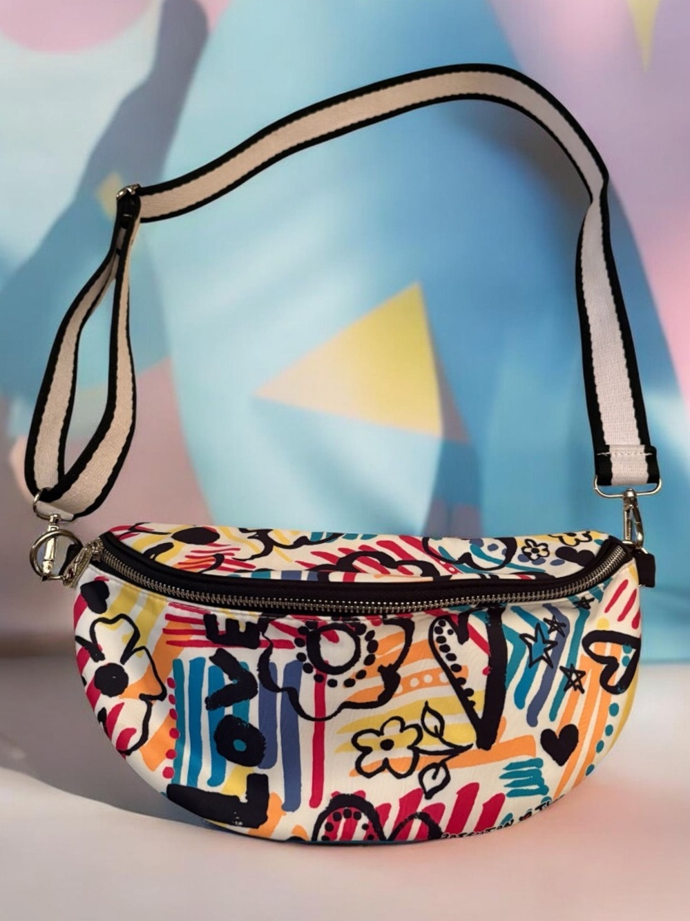 Brighton Graffiti Love Crossbody Belt Bag